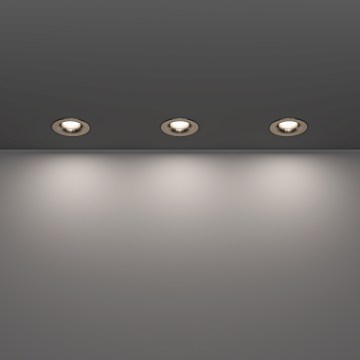 Eglo - Set med 3 infällda badrumsarmaturer LED/4,9W/230V 2700/4000/6500K Ø 8,8 cm IP65 mattkrom
