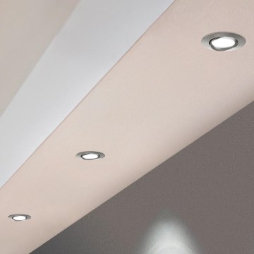 Eglo - Set med 3 infällda LED-downlights PINEDA LED/6W/230V