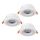 Eglo - Set med 3x infälld LED-downlight LED/4,8W/230V vit