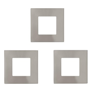 Eglo - Set om 3 infällda LED-spottar FUEVA LED/2,7W/230V 8,5x8,5 cm