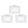 Eglo - Set om 3 infällda LED-takarmaturer FUEVA 1 LED/2,7W/230V 8,5x8,5 cm