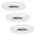 Eglo - SET OM 3 LED-badrumslampor IGOA 1xGU10/3,3W/230V IP44