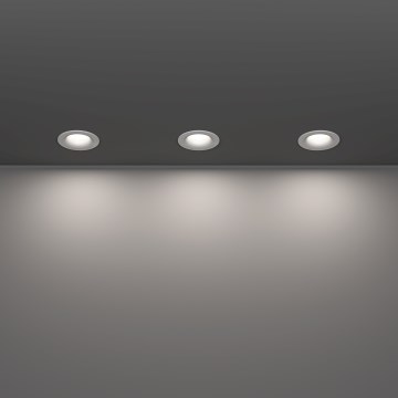 Eglo - Set om 3 LED-infälld takarmatur för badrum LED/4,9W/230V 2700/4000/6500K Ø 8,8 cm IP65 vit