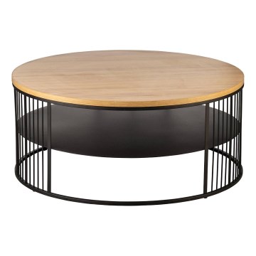 Eglo - Soffbord 36x80 cm brun/svart