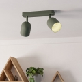 Eglo - Spotlampa 2xE14/40W/230V grön