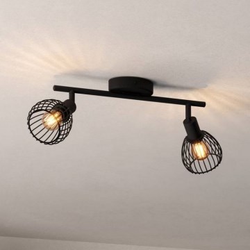 Eglo - Spotlight 2xE14/40W/230V svart