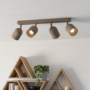 Eglo - Spottarmatur 4xE14/40W/230V beige