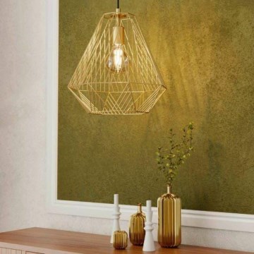 Eglo - Takkkrona på ett snöre  1xE27/40W/230V gold