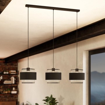 Eglo - Takkkrona på ett snöre  3xE27/40W/230V