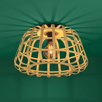 Eglo - Taklampa 1xE27/40W/230V bambu