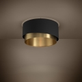 Eglo - Taklampa 1xE27/40W/230V svart/guld