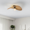 Eglo - Taklampa 1xE27/42W/230V brun/svart