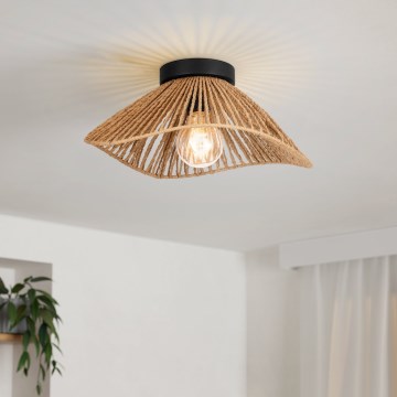 Eglo - Taklampa 1xE27/60W/230V brun