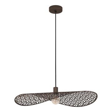 Eglo - Taklampa på vajer 1xE27/60W/230V Ø 80 cm, brons