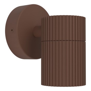 Eglo - Utomhusvägglampa 1xGU10/28W/230V IP44 brun