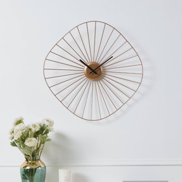 Eglo - Väggklocka 1xAA 50x50 cm guld