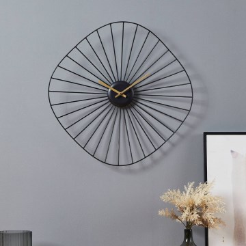 Eglo - Väggklocka 1xAA 50x50 cm svart