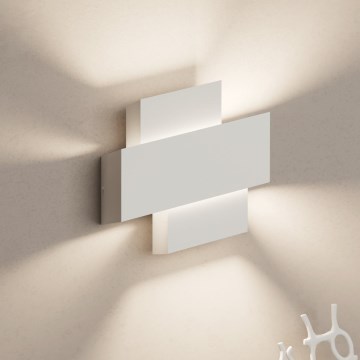 Eglo - Vägglampa 1xE27/40W/230V vit