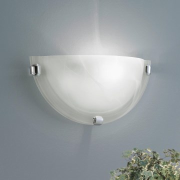 Eglo - Vägglampa 1xE27/60W/230V alabasterglas
