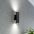Eglo - Vägglampa 2xGU10/5W/230V svart