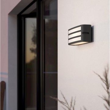 Eglo - Vägglampa för utomhusbruk 1xE27/40W/230V antracit IP54