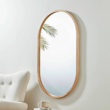 Eglo - Väggspegel 100x60 cm brun