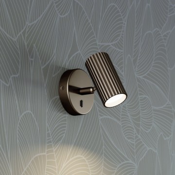 Eglo - Väggspotlight 1xGU10/5W/230V brun