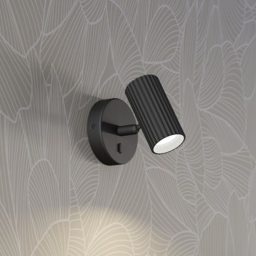 Eglo - Väggspotlight 1xGU10/5W/230V svart