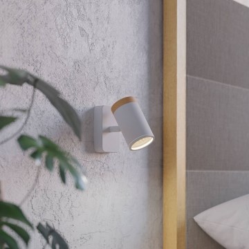 Eglo - Väggspotlight för badrum 1xGU10/3W/230V IP44 vit/beige