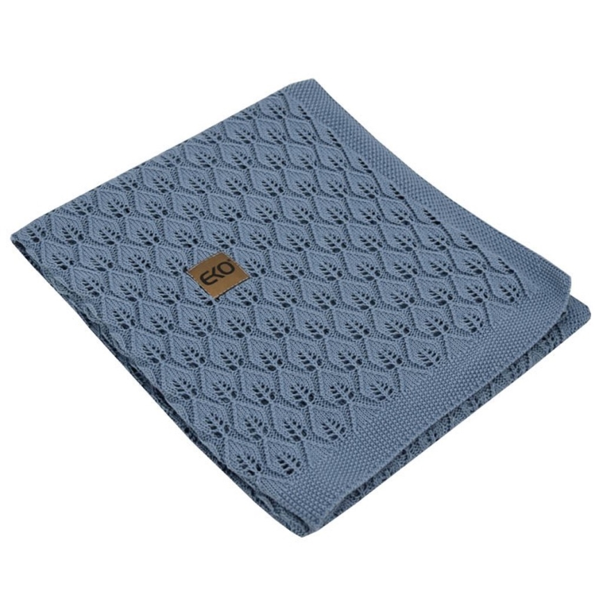 EKO - Bamboo blanket ROSE 80x100 cm blå