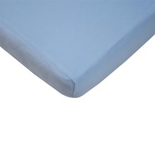 EKO - Waterproof sheet with an elastic band JERSEY 120x60 cm blå