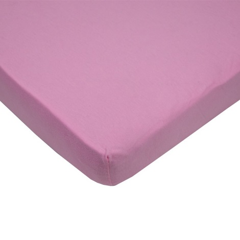 EKO - Waterproof sheet with an elastic band JERSEY 120x60 cm rosa