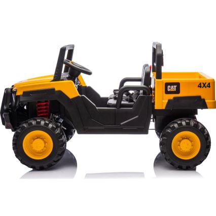 Elektrisk bil CAT 60W/7500 mAh gul/svart + fjärrkontroll