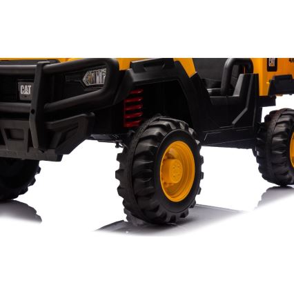 Elektrisk bil CAT 60W/7500 mAh gul/svart + fjärrkontroll