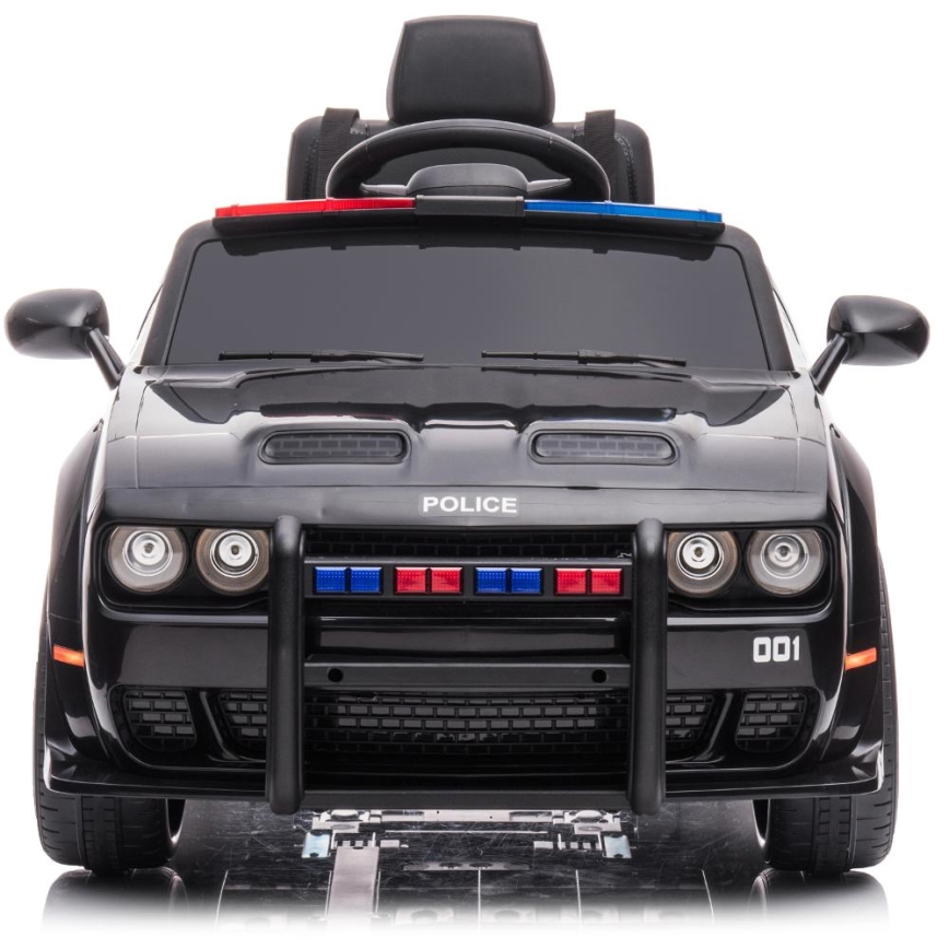 Elbil Dodge Challenger Polis 50W/4500 mAh svart/vit