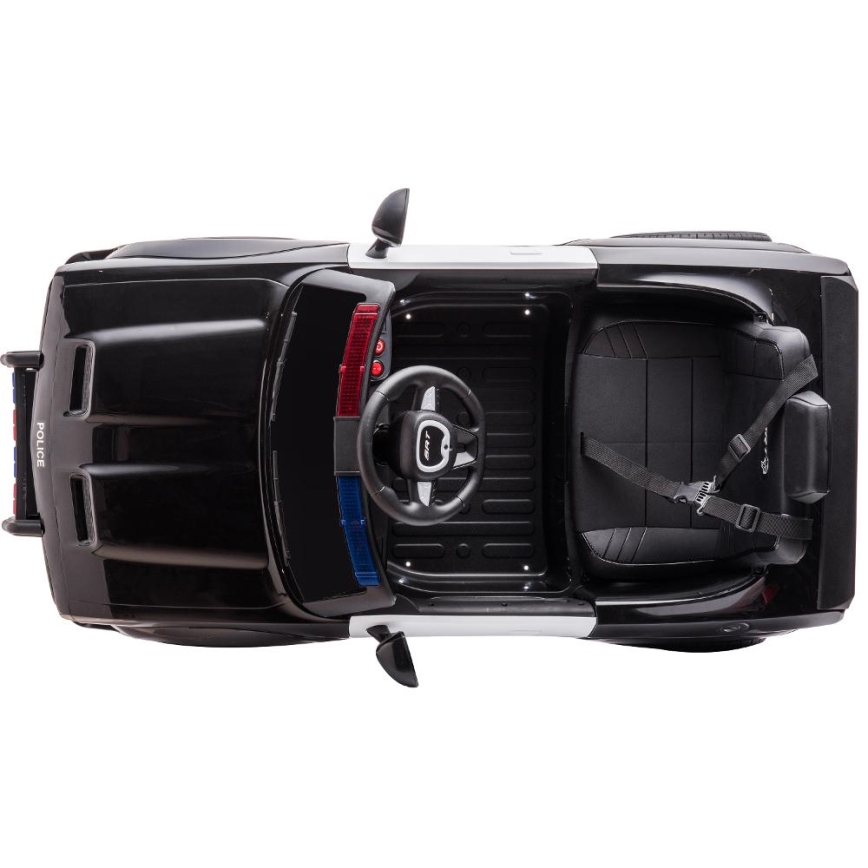 Elbil Dodge Challenger Polis 50W/4500 mAh svart/vit