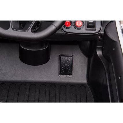 Elbil Dodge Challenger Polis 50W/4500 mAh svart/vit