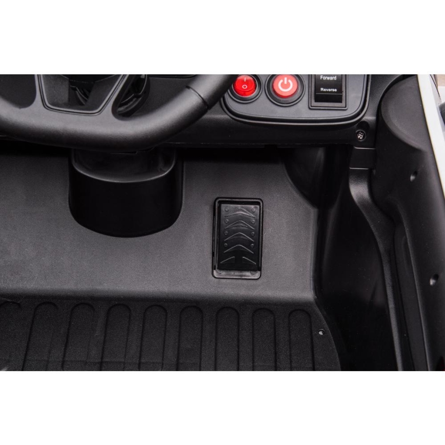 Elbil Dodge Challenger Polis 50W/4500 mAh svart/vit