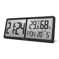 ELDONEX ECL-1110-BK - Digital väggklocka TimeCheck 4xAA svart