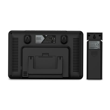 ELDONEX EWS-1010-BK - Väderstation med LCD display 2xAAA svart