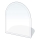 Eldstad glasunderlägg 1100x1000x8 mm halvbåge