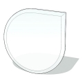 Eldstad glasunderlägg 1100x1100x6 mm reva