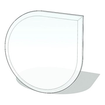 Eldstad glasunderlägg 1100x1100x6 mm reva