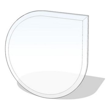 Eldstad glasunderlägg 1100x1100x8 mm reva