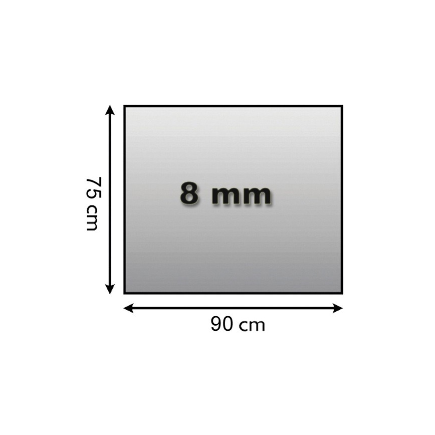 Eldstad glasunderlägg 900x750x8 mm rektangel