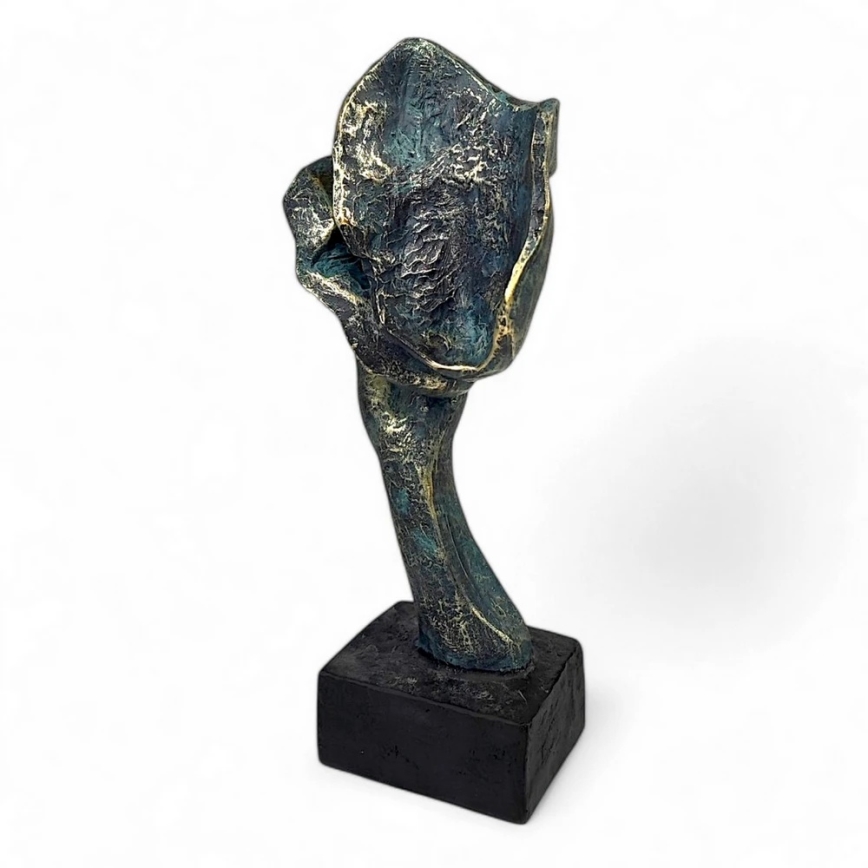 Elegant bordsdekoration 35x22x13 cm i harts med patina