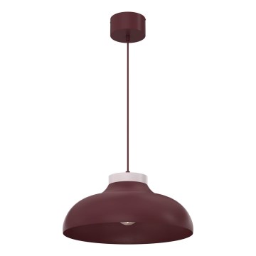 Elegant takpendel BASCA på kabel 1xE27/15W/230V, vinröd/krämvit