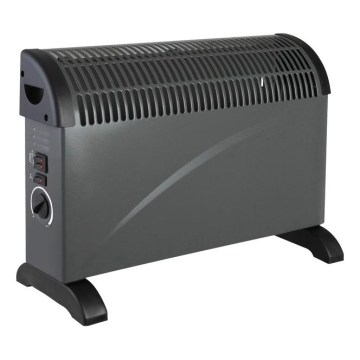 Elektrisk direktvärmare/konvektor SONDO 750/1250/2000W/230V svart