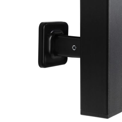 Elektrisk handdukskena SILOUETTE 187W/230V 101,1 cm IP44 svart rätt vinklat