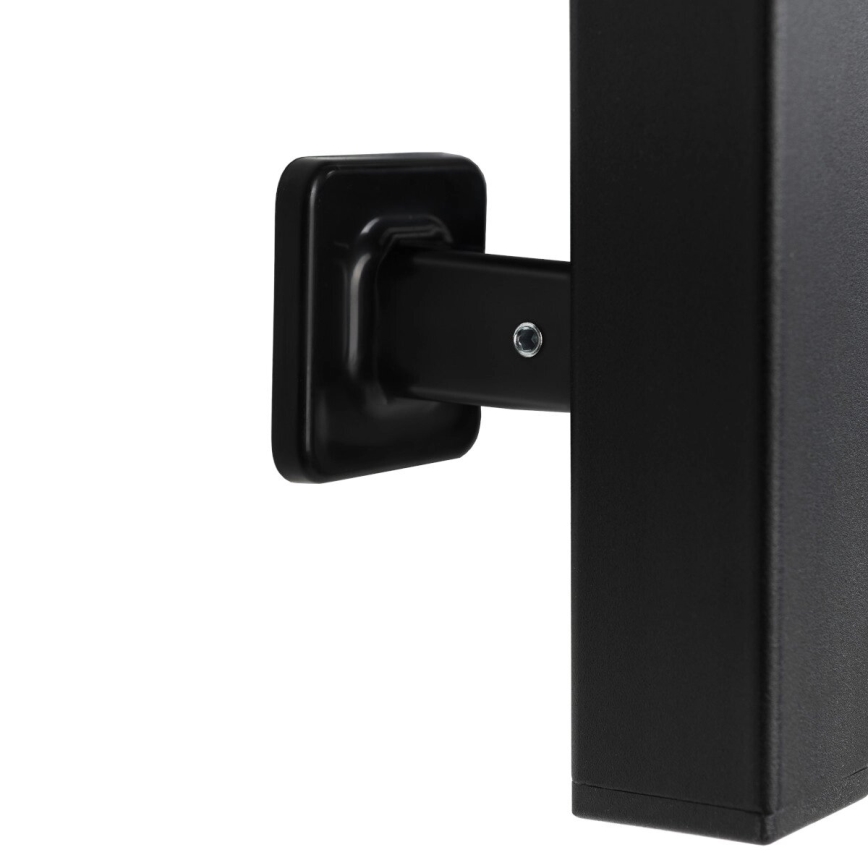 Elektrisk handdukskena SILOUETTE 187W/230V 101,1 cm IP44 svart rätt vinklat